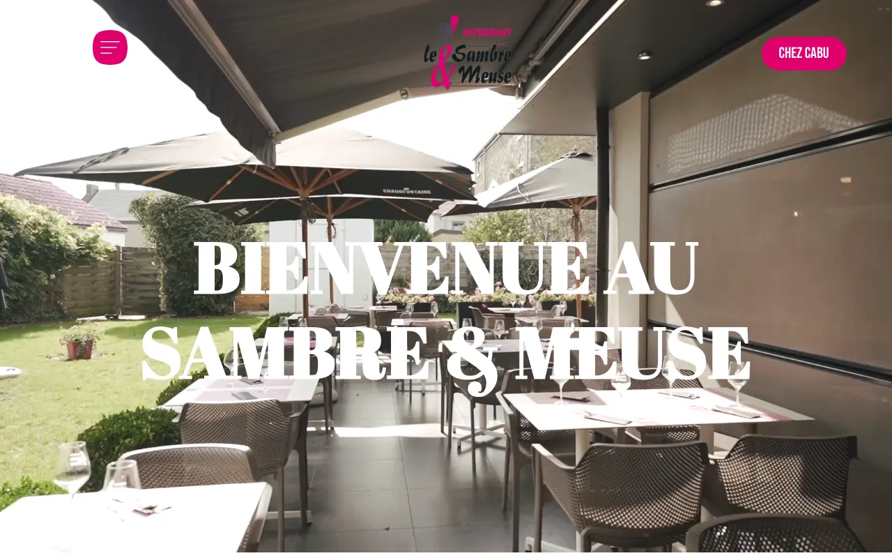 Site internet réalisé par Webysphere pour Le Sambre & Meuse (restaurant)